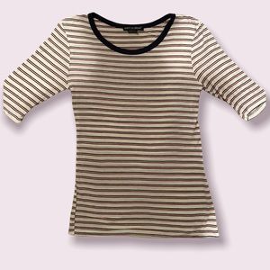 Red and blue stripped shirt